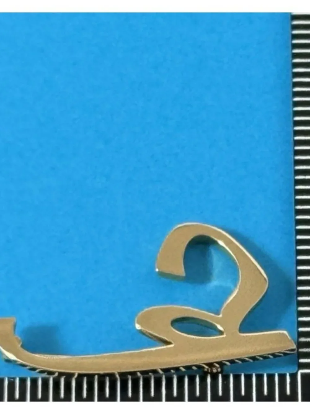 Vintage Script Letter k Initial Brooch Pin Gold Tone Monogram Jewelry For Jacket